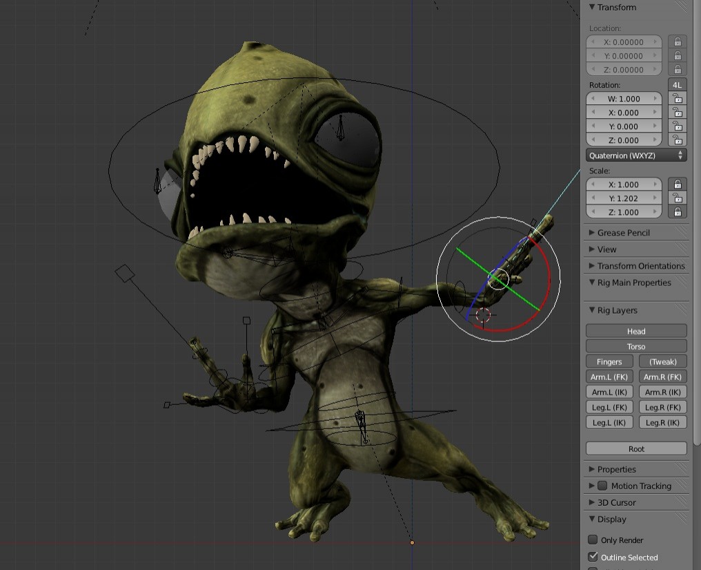 Swampler Rigged and BlenderInternal preview image 1